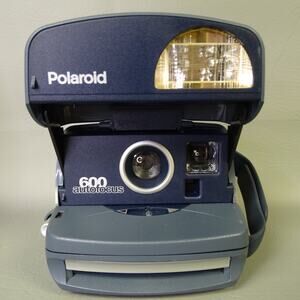Polaroid 600 Autofocus Camera Blue